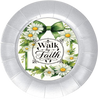 ROUND Digital Graphic Design - WALK BY FAITH DAISIES - Wedding Gift HOME DECOR Sublimation Decoupage PNG SVG PDF JPEG Country Farmhouse Wall Art Shelf Sitter Gift Crafters Delight - JAMsCraftCloset