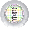 ROUND DIGITAL Graphic Design WISHES FOR A BLESSED EASTER Sublimation PNG SVG Country Farmhouse Home Decor Sign Shelf Sitter Wall Art Decor Wreath EASTER Design Gift Crafters Delight - JAMsCraftCloset