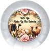 ROUND Digital Graphic Design LETS GO WAKE UP THE ANIMALS Sublimation PNG SVG Country Farmhouse Sign KITCHEN Wall Art Decor Wreath Design Love Gift Crafters Delight HAPPY CRAFTING {{ JAMsCraftCloset }}