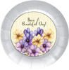 ROUND Digital Graphic Design HAVE A BEAUTIFUL DAY 2 Purple Yellow Floral YELLOW Background Wedding Gift First Home Sublimation Decoupage PNG SVG Country Farmhouse Home Decor Wall Art Shelf Sitter Gift Crafters Delight - JAMsCraftCloset