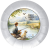 ROUND Digital Graphic Design PERFECT SUMMER DAY Little Boy and Dog Fishing First Home Sublimation Decoupage PNG SVG Country Farmhouse Home Decor Wall Art Shelf Sitter Gift Crafters Delight - JAMsCraftCloset