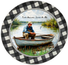 ROUND Digital Graphic Design FISHERMEN - TURN AROUND LOOK AT ME Decor Lake Scene With Animals First Home Sublimation Decoupage PNG SVG Country Farmhouse Home Decor Wall Art Shelf Sitter Gift Crafters Delight - JAMsCraftCloset