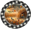 ROUND Digital Graphic Design HAPPY FALL - FOX BUNNIES and LEAVES Decor Lake Scene With Animals First Home Sublimation Decoupage PNG SVG Country Farmhouse Home Decor Wall Art Shelf Sitter Gift Crafters Delight - JAMsCraftCloset