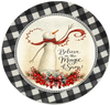 ROUND Digital Graphic Design BELIEVE IN THE MAGIC OF SNOW - CHRISTMAS DESIGN PNG-JPEG-PDF-SVG-Decoupage-Sublimation Design Graphic Country Farmhouse Home Decor HOLIDAY Decor Gift Crafters Delight- JAMsCraftCloset