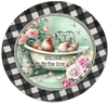 ROUND Digital Graphic Design WELCOME TO THE COOP 2 Rooster Floral Wedding Gift First Home Sublimation Decoupage PNG SVG Country Farmhouse Home Kitchen Decor Wall Art Shelf Sitter Gift Crafters Delight - JAMsCraftCloset