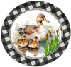 ROUND Digital Graphic Design MAMA DUCK AND BABBIES Decor Lake Scene With Animals First Home Sublimation Decoupage PNG SVG Country Farmhouse Home Decor Wall Art Shelf Sitter Gift Crafters Delight - JAMsCraftCloset