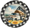 ROUND Digital Graphic Design WHITE TRUCK - WORK HORSE First Home Sublimation PNG SVG Country Farmhouse Home Decor Positive Saying Wall Art Decor Gift Crafters Delight - JAMsCraftCloset
