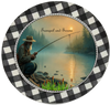 ROUND Digital Graphic Design FISHERMEN - TRANQUIL AND SERENE MAN FISHING Decor Lake Scene With Animals First Home Sublimation Decoupage PNG SVG Country Farmhouse Home Decor Wall Art Shelf Sitter Gift Crafters Delight - JAMsCraftCloset