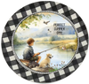 ROUND Digital Graphic Design PERFECT SUMMER DAY Little Boy and Dog Fishing First Home Sublimation Decoupage PNG SVG Country Farmhouse Home Decor Wall Art Shelf Sitter Gift Crafters Delight - JAMsCraftCloset