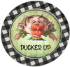 ROUND Digital Graphic Design PUCKER UP Wedding Gift First Home Sublimation PNG SVG Country Farmhouse Home Decor Sign Wall Art Decor Wreath Design Gift Crafters Delight - JAMsCraftCloset