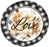 ROUND Digital Graphic Design LOVE Sublimation PNG SVG Country Farmhouse Sign Bedroom Child's Room Wall Art Decor Wreath Design Love Gift Crafters Delight HAPPY CRAFTING {{ JAMsCraftCloset }}