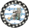 ROUND Digital Graphic Design NAUTICAL POST BIRD ROPE SHELLS Sublimation PNG SVG BOAT DECOR Home Decor Wall Art Decor Gift Crafters Delight - JAMsCraftCloset