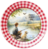 ROUND Digital Graphic Design PERFECT SUMMER DAY Little Boy and Dog Fishing First Home Sublimation Decoupage PNG SVG Country Farmhouse Home Decor Wall Art Shelf Sitter Gift Crafters Delight - JAMsCraftCloset