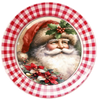 ROUND Digital Graphic Design &nbsp;SANTA FACE HOLLY POINSETTIAS - CHRISTMAS DESIGN PNG-JPEG-PDF-SVG-Decoupage-Sublimation Design Graphic Country Farmhouse Home Decor HOLIDAY Decor Gift Crafters Delight - JAMsCraftCloset