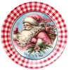 ROUND Digital Graphic Design SANTA - I AM ON MY WAY - &nbsp;CHRISTMAS DESIGN PNG-JPEG-PDF-SVG-Decoupage-Sublimation Design Graphic Country Farmhouse Home Decor HOLIDAY Decor Gift Crafters Delight - JAMsCraftCloset
