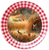 ROUND Digital Graphic Design HAPPY FALL - FOX BUNNIES and LEAVES Decor Lake Scene With Animals First Home Sublimation Decoupage PNG SVG Country Farmhouse Home Decor Wall Art Shelf Sitter Gift Crafters Delight - JAMsCraftCloset