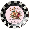ROUND Digital Graphic Design TAKE TIME TO SMELL THE FLOWERS Wedding Gift First Home Sublimation PNG SVG Country Farmhouse Home Decor Sign Wall Art Decor Wreath Design Gift Crafters Delight - JAMsCraftCloset