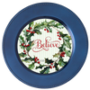 ROUND Digital Graphic Design &nbsp;Merry Christmas Holly Berries Yellow Background - CHRISTMAS DESIGN PNG-JPEG-PDF-SVG-Decoupage-Sublimation Design Graphic Country Farmhouse Home Decor HOLIDAY Decor Gift Crafters Delight - JAMsCraftCloset