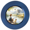 ROUND Digital Graphic Design PERFECT SUMMER DAY Little Boy and Dog Fishing First Home Sublimation Decoupage PNG SVG Country Farmhouse Home Decor Wall Art Shelf Sitter Gift Crafters Delight - JAMsCraftCloset