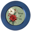 ROUND Digital Graphic Design Poinsettia Tidings Of Joy - CHRISTMAS DESIGN PNG-JPEG-PDF-SVG-Decoupage-Sublimation Design Graphic Country Farmhouse Home Decor HOLIDAY Decor Gift Crafters Delight - JAMsCraftCloset