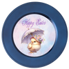 ROUND DIGITAL Graphic Design CHICK WITH UMBRELLA - HAPPY EASTER Sublimation PNG SVG Country Farmhouse Home Decor Sign Shelf Sitter Wall Art Decor Wreath EASTER Design Gift Crafters Delight