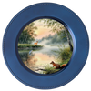 ROUND Digital Graphic Design HUNTERS AND FISHERMENS DELIGHT Lake Scene With Animals First Home Sublimation Decoupage PNG SVG Country Farmhouse Home Decor Wall Art Shelf Sitter Gift Crafters Delight - JAMsCraftCloset