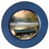 ROUND Digital Graphic Design LONELY BOAT WITH DEER AND FISH Decor Lake Scene With Animals First Home Sublimation Decoupage PNG SVG Country Farmhouse Home Decor Wall Art Shelf Sitter Gift Crafters Delight - JAMsCraftCloset