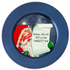 ROUND Digital Graphic Design SANTA - YOU ARE NOT ON THE NAUGHTY LIST - CHRISTMAS DESIGN PNG-JPEG-PDF-SVG-Decoupage-Sublimation Design Graphic Country Farmhouse Home Decor HOLIDAY Decor Gift Crafters Delight - JAMsCraftCloset