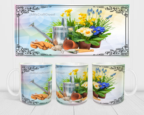 MUG Coffee Full Wrap Sublimation Digital Graphic Design Download GARDENING  4 SVG-PNG Crafters Delight - Digital Graphic Design - JAMsCraftCloset
