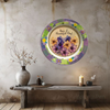 PLATE FLORAL PLASTIC ROUND DECOUPAGED Upcycled Repurposed Wall Art or Shelf Sitter HAVE A BEAUTIFUL DAY YELLOW Background Home Decor Wall Art Gift WEDDING - JAMsCraftCloset