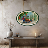 Hard Plastic OVAL TRAY Farmhouse Country Home Decor FARM FRESH SANTA Wall Art Cottage Chic Decor Kitchen Decor Victorian Christmas Holiday Decor Handmade Gift Idea &nbsp;- JAMsCraftCloset