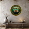PLATE CHARGER JUNGLE DESIGN PLASTIC ROUND DECOUPAGED Upcycled Repurposed Wall Art or Shelf Sitter WELCOME TO THE JUNGLE Decor Kitchen Decor Home Decor Wall Art Gift WEDDING - JAMsCraftCloset