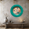 PLATE CHARGER TEAL AQUA PLASTIC ROUND DECOUPAGED Upcycled Repurposed Wall Art or Shelf Sitter YOU GIVE ME ENDLESS BUTTERFLIES Home Decor Wall Art Gift WEDDING - JAMsCraftCloset