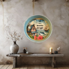 Cake Pan Round Blue LIFE IS A BEAUTIFUL STRUGGLE Beach or Lake House Decor Beach Scene Wall Art Handmade Hand Painted Repurposed Upcycled Wedding Gift Idea - JAMsCraftCloset