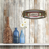 TRAY SILVER METAL With GOLD Handles Mid-Century Modern Rectangle Decoupaged Hand Painted Upcycled Repurposed Wall Art or Shelf Sitter &nbsp;LOVE Home Decor Gift - JAMsCraftCloset