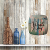 SQUARE Plastic PLATE Farmhouse Country Wall Art Shelf Sitter Decoupage LAUNDRY ON LINE - WASH AND DRY Handmade Gift Idea Crafters Delight - JAMsCraftCloset