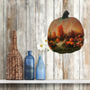 LARGE WOODEN PUMPKIN Handmade and Hand Painted Wall Art Shelf Sitter WELCOME TO OUR PATCH Decoupaged FALL Decor Gift Idea Door Decor Home Decor Unique - JAMsCraftCloset