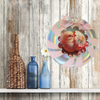 Plastic Round Pink and Silver TRAY Farmhouse Country Easter Decor CHICK IN EGG SHELL Wall Art HAPPY EASTER Cottage Chic Victorian Decor Handmade Gift Idea &nbsp;- JAMsCraftCloset