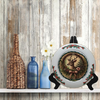 Glass PLATE Round CHRISTMAS DEER 1 Country Farmhouse Kitchen Shelf Sitter Handmade Decoupaged Repurposed Upcycled Birthday Gift Idea - JAMsCraftCloset