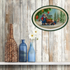 Hard Plastic OVAL TRAY Farmhouse Country Home Decor FARM FRESH SANTA Wall Art Cottage Chic Decor Kitchen Decor Victorian Christmas Holiday Decor Handmade Gift Idea &nbsp;- JAMsCraftCloset