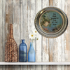 TRAY SHINY SILVER PLASTIC ROUND Decoupaged Hand Painted Upcycled Repurposed Wall Art THE MOST WONDERFUL TIME OF THE YEAR Home Decor Christmas Wall Art Gift - JAMsCraftCloset