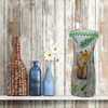 Glass VASE Decoupaged WOODLAND ANIMALS Nursery Decor Child's Room Decor Shelf Sitter Shabby Chic Victorian BoHo Decor Baby Shower Gift Idea - JAMsCraftCloset
