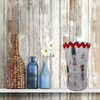 Glass VASE Decoupaged DRUM MAJORETTE Nursery Decor Child's Room Decor Shelf Sitter Shabby Chic Victorian BoHo Decor Gift Idea - JAMsCraftCloset