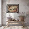 TRAY GRAY METAL Rectangle Decoupaged Hand Painted Upcycled Repurposed Wall Art DREAM A LITTLE DREAM OF ME Home Decor Decor LOVE Wall Art Gift - JAMsCraftCloset