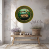 PLATE CHARGER JUNGLE DESIGN PLASTIC ROUND DECOUPAGED Upcycled Repurposed Wall Art or Shelf Sitter WELCOME TO THE JUNGLE Decor Kitchen Decor Home Decor Wall Art Gift WEDDING - JAMsCraftCloset