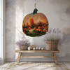 LARGE WOODEN PUMPKIN Handmade and Hand Painted Wall Art Shelf Sitter WELCOME TO OUR PATCH Decoupaged FALL Decor Gift Idea Door Decor Home Decor Unique - JAMsCraftCloset