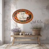 Hard Plastic OVAL TRAY Farmhouse Country Home Decor GATHER AND GIVE THANKS Wall Art Cottage Chic Kitchen Decor Bar Decor Victorian Decor Handmade Gift Idea &nbsp;- JAMsCraftCloset