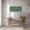 TRAY GREEN Plastic Rectangle Decoupaged Hand Painted Upcycled Repurposed Wall Art SPRING HAS SPRUNG Home Decor Decor Wall Art Gift - JAMsCraftCloset