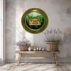 PLATE CHARGER JUNGLE DESIGN PLASTIC ROUND DECOUPAGED Upcycled Repurposed Wall Art or Shelf Sitter ALL GOOD THINGS ARE WILD AND FREE Decor Kitchen Decor Home Decor Wall Art Gift WEDDING - JAMsCraftCloset