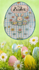 Wood Egg EASTER EGG Wall Art BUNNY WITH EGGS FLOWERS AND BLING Shelf-Sitter Gift Idea Unique Home Holiday Decor - JAMsCraftCloset